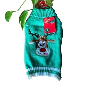 Pet Central Dog Christmas Reindeer Sweater